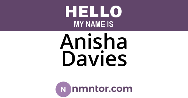 Anisha Davies