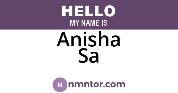 Anisha Sa