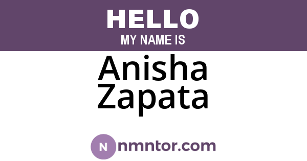Anisha Zapata