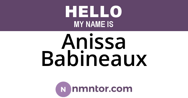 Anissa Babineaux