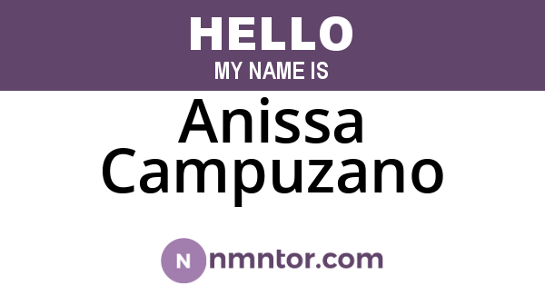 Anissa Campuzano