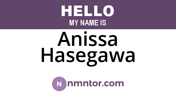 Anissa Hasegawa
