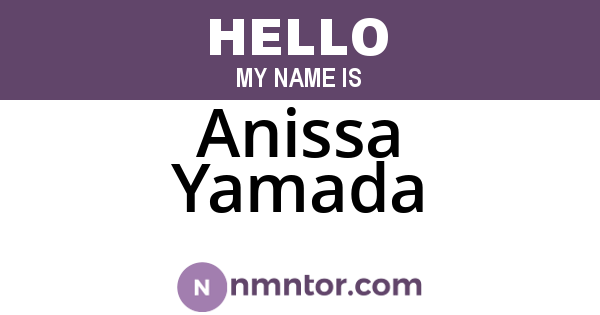 Anissa Yamada