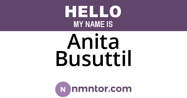Anita Busuttil