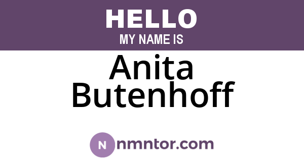 Anita Butenhoff