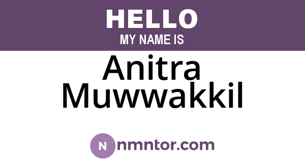 Anitra Muwwakkil