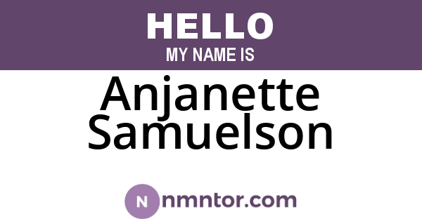Anjanette Samuelson
