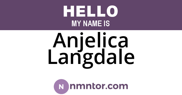 Anjelica Langdale