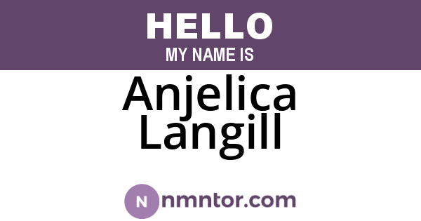 Anjelica Langill