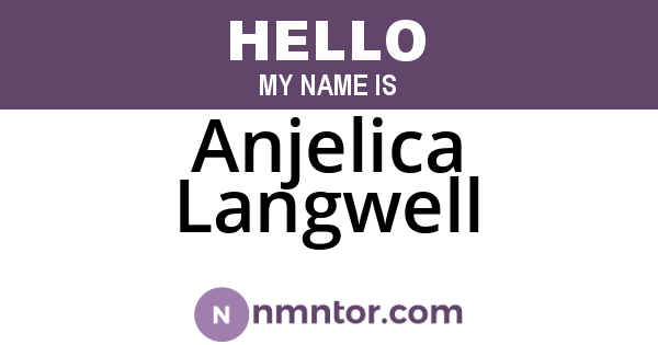 Anjelica Langwell