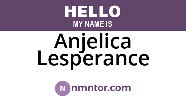 Anjelica Lesperance