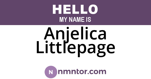 Anjelica Littlepage