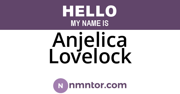 Anjelica Lovelock
