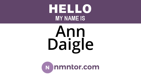 Ann Daigle