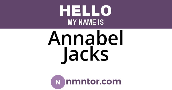 Annabel Jacks