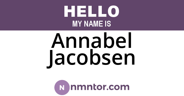 Annabel Jacobsen
