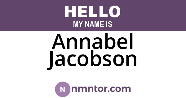 Annabel Jacobson