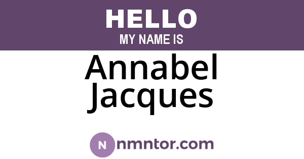 Annabel Jacques