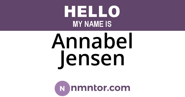 Annabel Jensen
