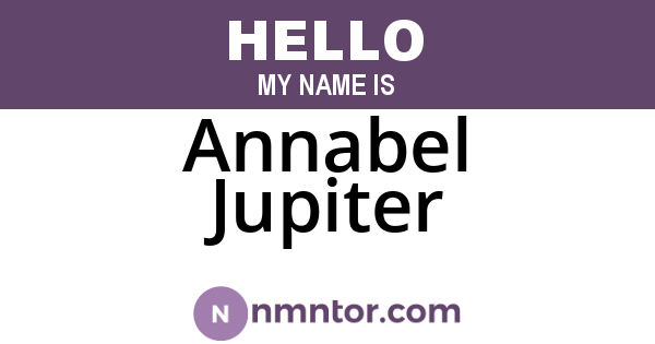 Annabel Jupiter