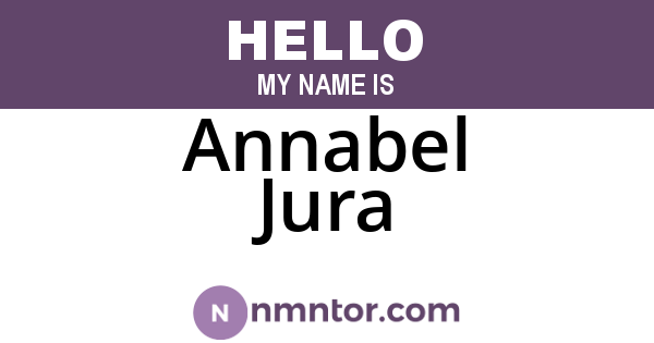 Annabel Jura