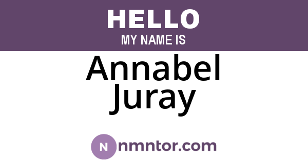 Annabel Juray