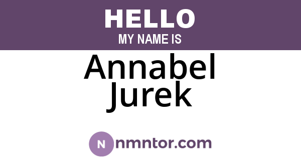 Annabel Jurek