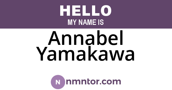 Annabel Yamakawa