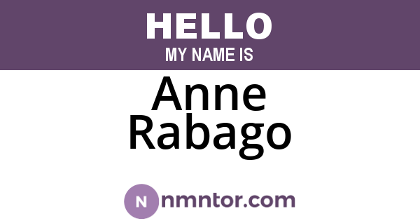 Anne Rabago