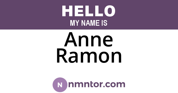 Anne Ramon