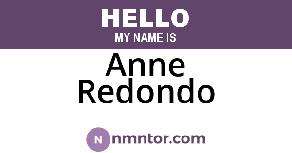 Anne Redondo