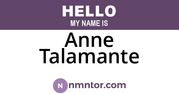 Anne Talamante