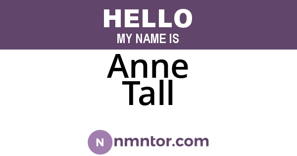 Anne Tall