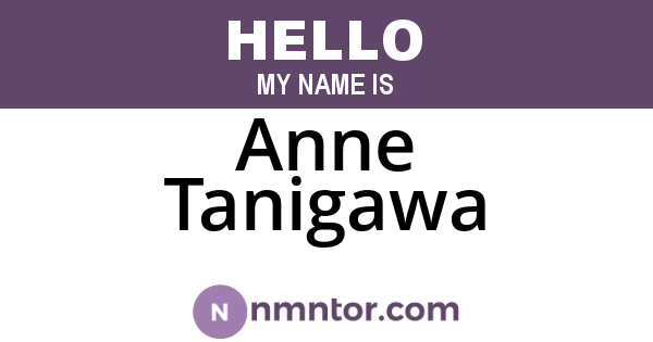 Anne Tanigawa