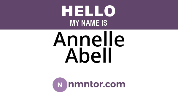 Annelle Abell