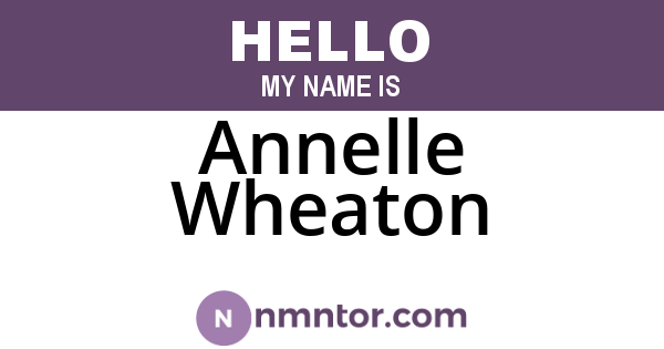 Annelle Wheaton