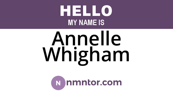 Annelle Whigham