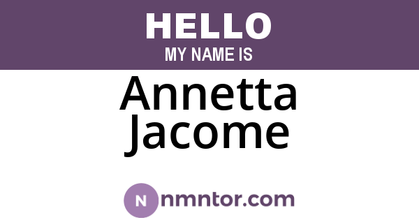 Annetta Jacome