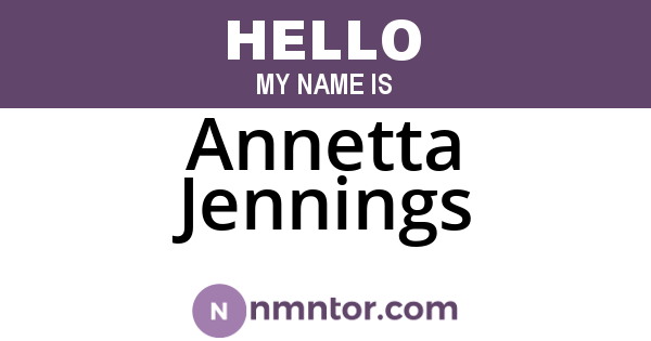 Annetta Jennings