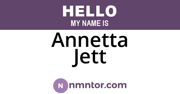 Annetta Jett