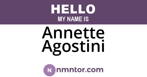 Annette Agostini