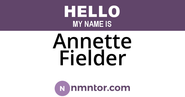 Annette Fielder