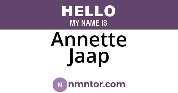 Annette Jaap