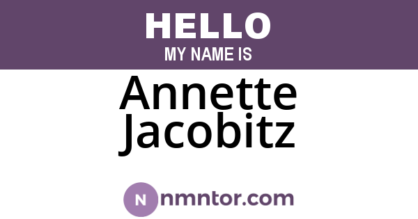 Annette Jacobitz