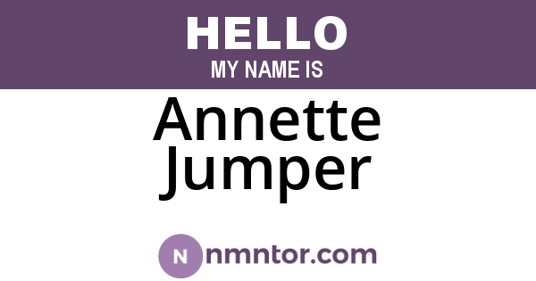 Annette Jumper