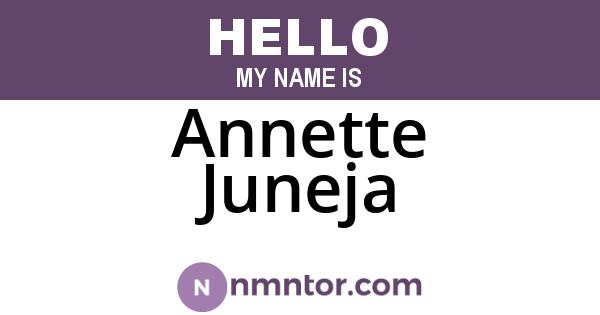 Annette Juneja