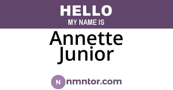 Annette Junior