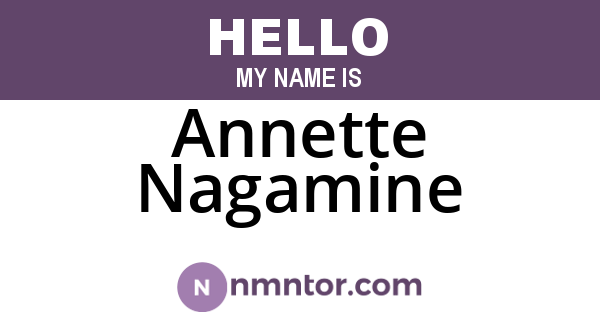 Annette Nagamine