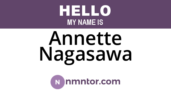 Annette Nagasawa