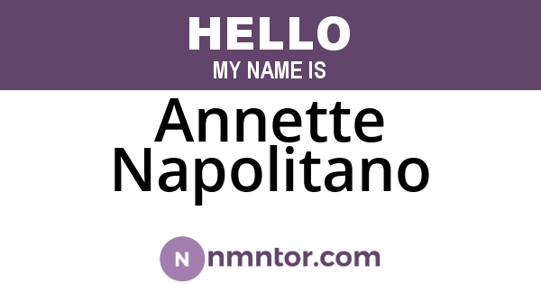 Annette Napolitano